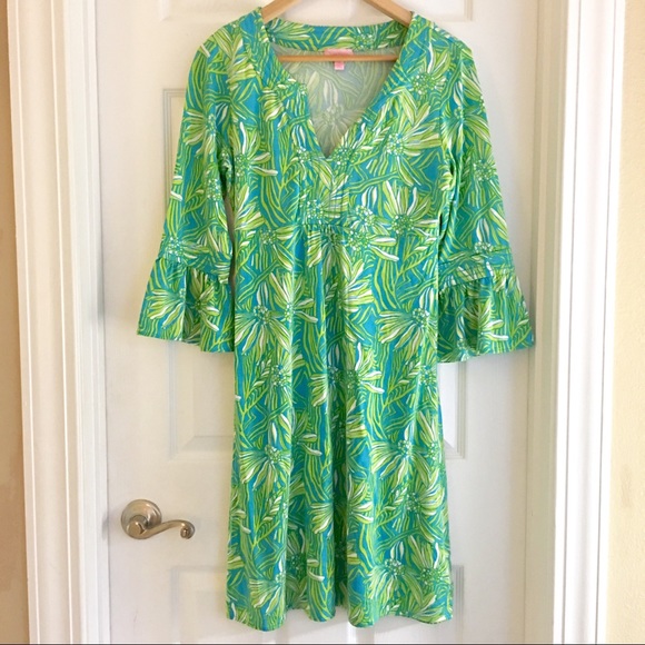 Lilly Pulitzer Dresses & Skirts - {Lilly Pulitzer} Silk V Neck Dress Tunic Size Med